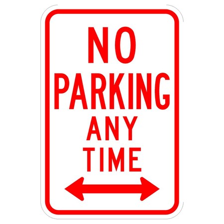 Sign Solutions Usa 12 in W, 18 in H, Aluminum, White DUS08HWT1218R7-1